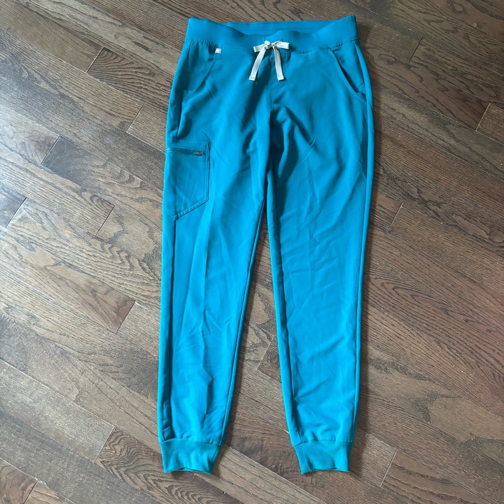FIGS Technical Collection Jogger Scrub Pants Caribbean Blue | Women’s Small